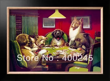 

Oil painting canvas abstract oil painting dog Modern art Waterloo by C. M.Coolidge canvas Hand painted High quality free ship