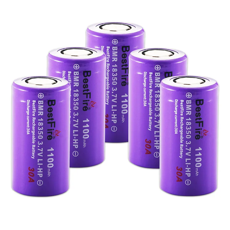 18350 батарея 1100mAh 30A 3 7 V литий ионная аккумуляторная для Kamry K1000 E Pipe фонарик