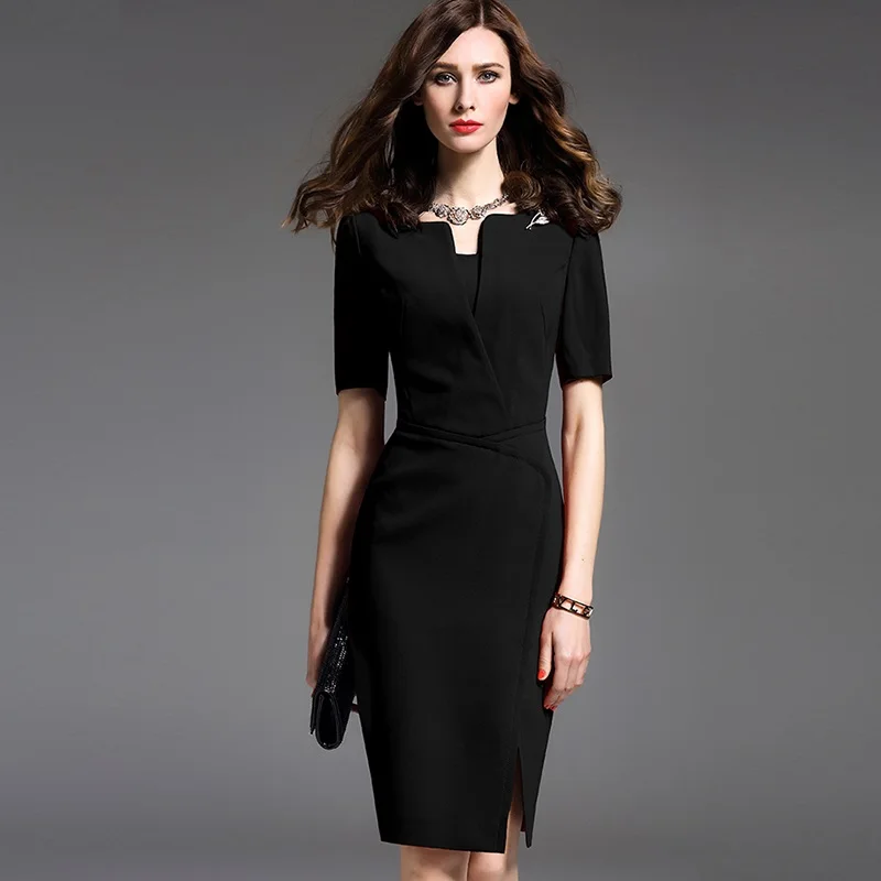 Summer Business Formal One-piece Dress,women Civility Formal Dress,office  Lady Formal Occasion Clothes Dry Clean,x2 - Dresses - AliExpress