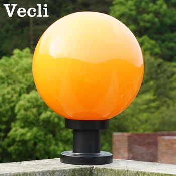 

Ball shape waterproof outdoor E27 pillar light garden fence park residential lighting luminaire column lamps landscape lighting
