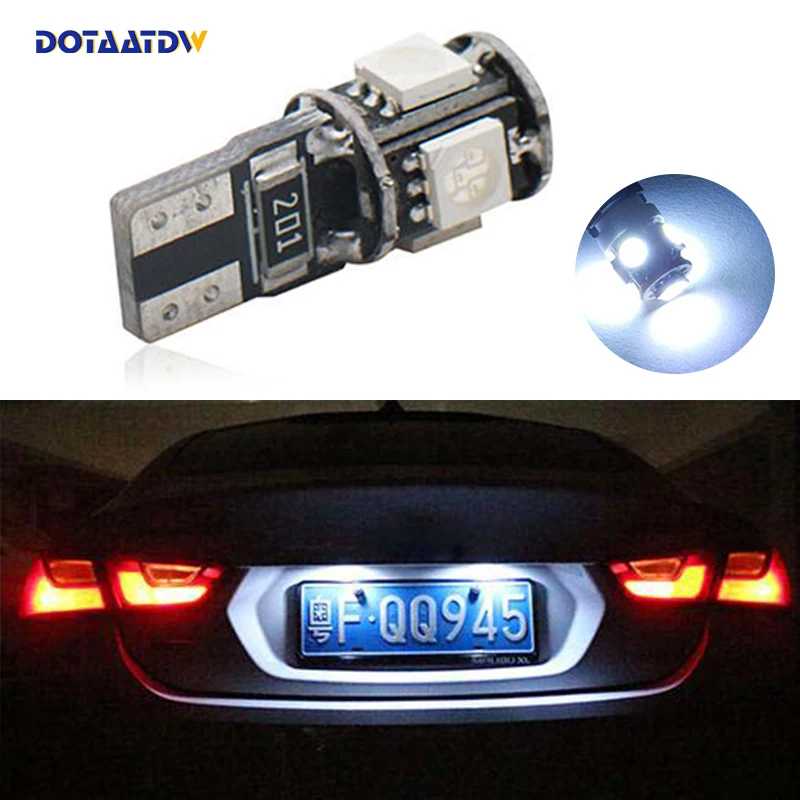 

DOTAATDW 2x super bright License plate Light No Error T10 5050SMD LED For Fiat Punto (188) Punto/Grande Punto (199) Punto Evo