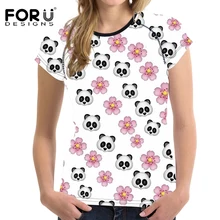 FORUDESIGNS/спортивные костюмы с рисунком панды для бега, тренировочный костюм для фитнеса, одежда, компрессионные колготки, женские шорты для бега, дышащие