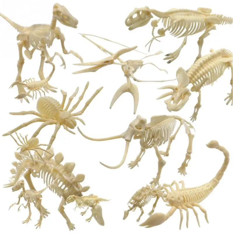 DIY Dinosaur Skeleton Toy Simulation Plastic Animal Model Lifelike