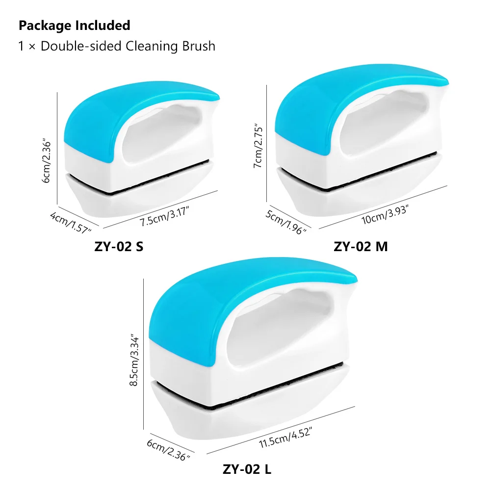 Практичная плавающая Магнитная Щетка для аквариума, Кристальный скребок для аквариумных водорослей, чистящие магниты для чистки окон, чистящая щетка