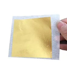 10 шт./компл. золотой фольги бумага торт Декор Инструменты 10 листов лист из золотой фольги 99 см+ 24 к еда Торт Декор съедобные лицо красота позолота