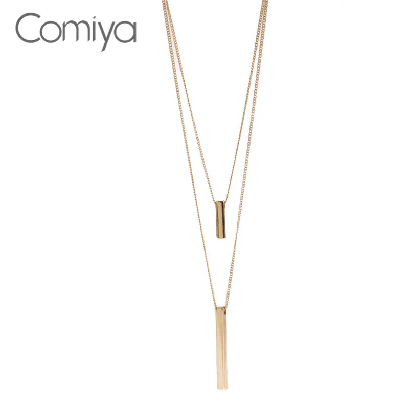 Ожерелье многослойное из цинкового сплава три цвета|long necklace|bisuteria mujerzinc alloy |