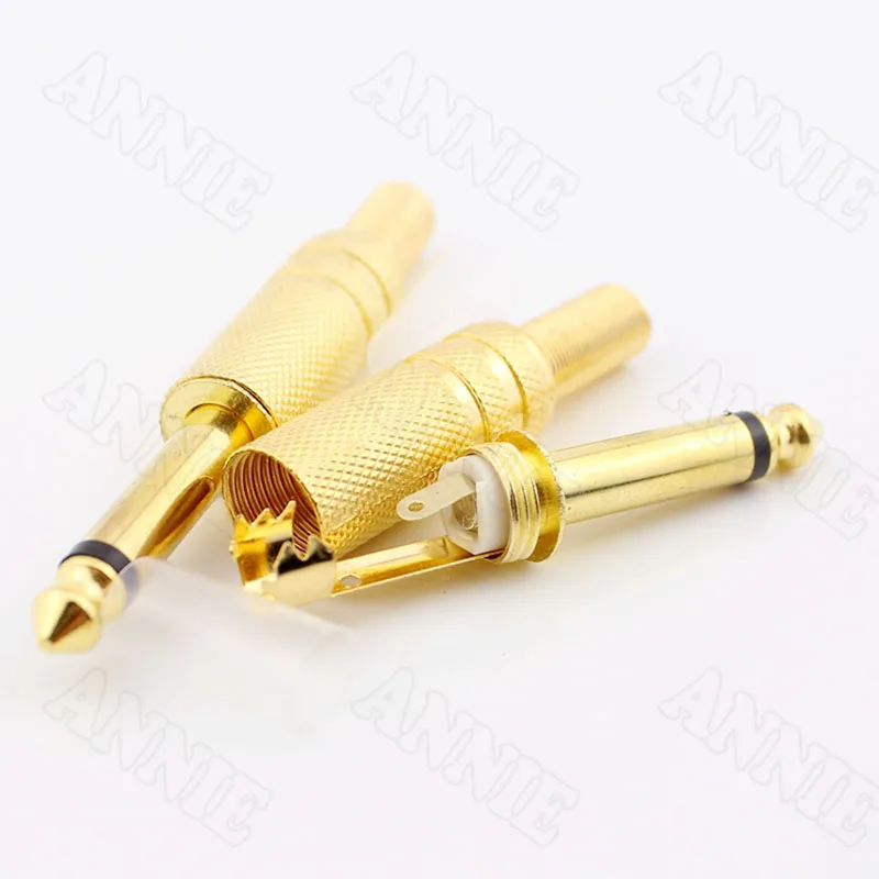 30 шт./лот позолоченный 2 Pin 6 5/6 3/6 35 Amp разъем/микрофон разъем/коннекторы для гитары |