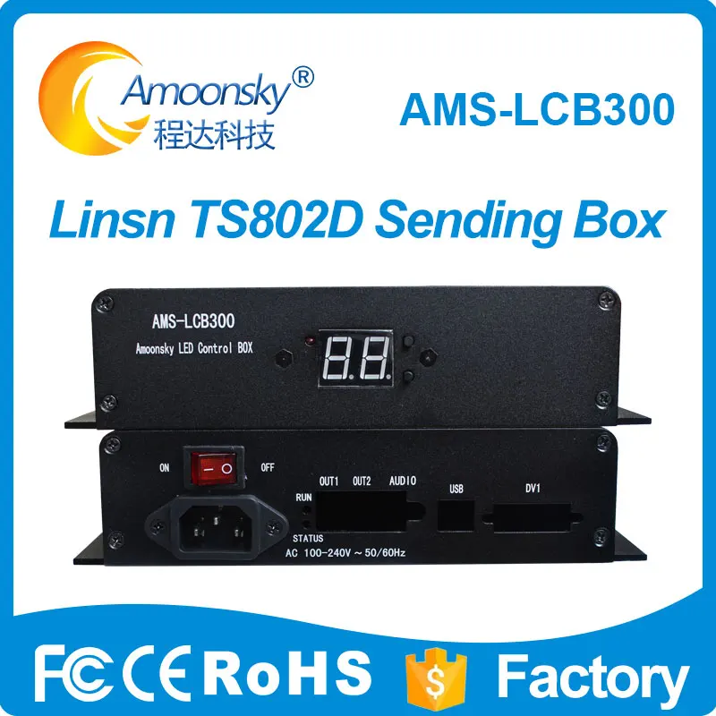 

p3 p4 led screen control system external sending card linsn ts852d ds852d support linsn-ts802d ts801d ds802d ds801d best selling