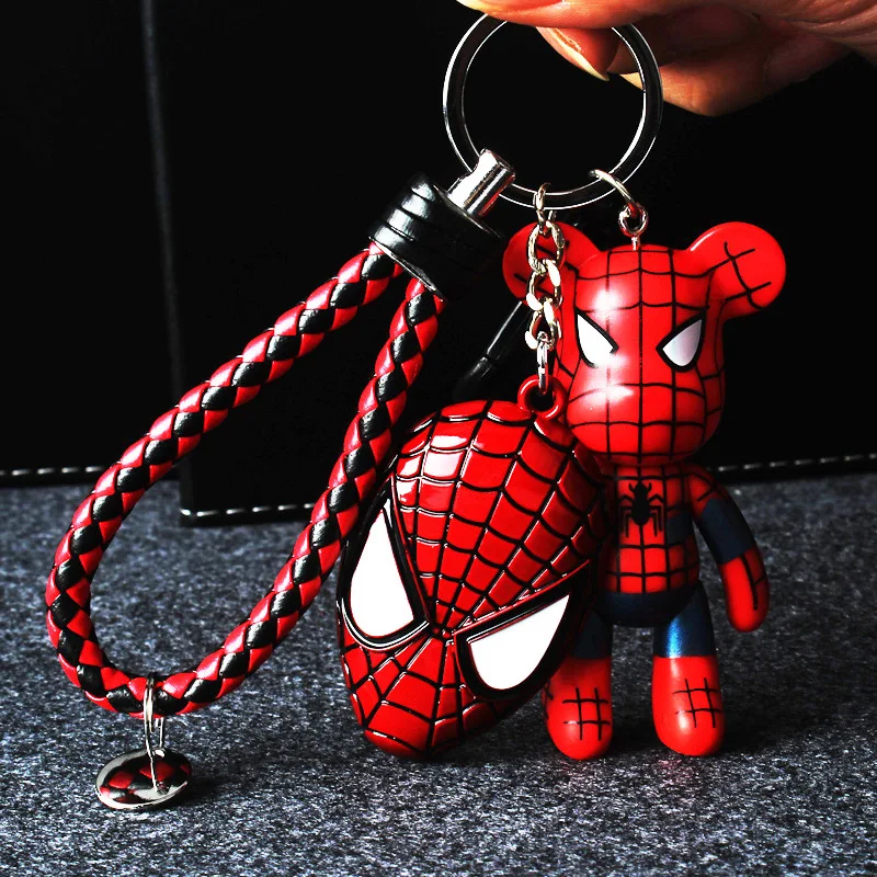

Fashion Keychains Jewelry Accessories Marvel Captain America Iron Man Spider Man Superman Batman Key Chain Men Women Key Rings