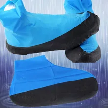 1 Pair Reusable Latex Waterproof Shoes Covers Anti-slip Thickening Rubber Rain Boots Overshoes Shoes Protector Case Accessories