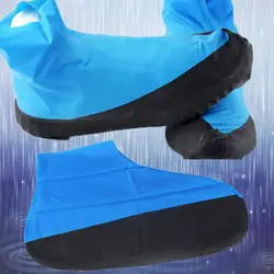 1 пара многоразовые латексные водонепроницаемый чехол для обуви противоскользящие утолщенные резиновые непромокаемые сапоги обувь