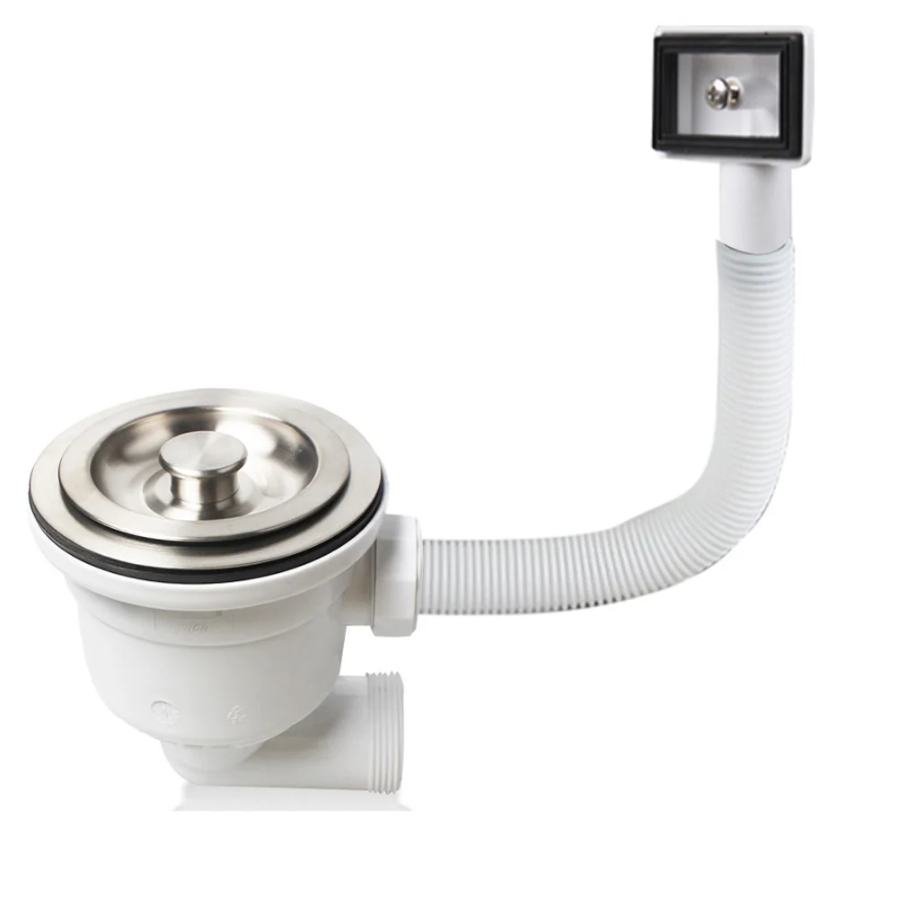 Talea Deluxe 304 Stainless Steel Deodorizing Kitchen Sink Strainer Drain Filter With Overflow