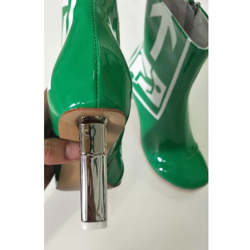 Botas 2018 Stylesowner Esmeralda Charol Salida Tobillo Verde Nuevo v0O7Oq