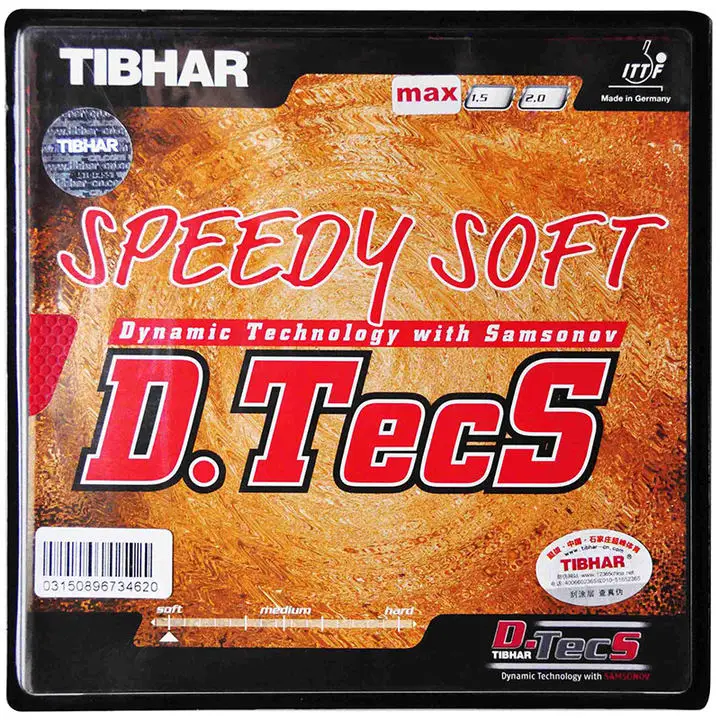 TIBHAR короткие пипсы SPEEDY SOFT D. TECS Pips-out Настольный теннис резиновая губка для пинг-понга