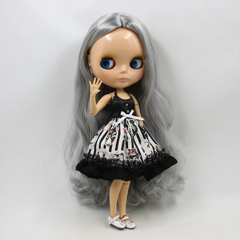 Ледяной DBS Blyth кукольные шарнирное тело завод BJD Новый богиня серого цвета без