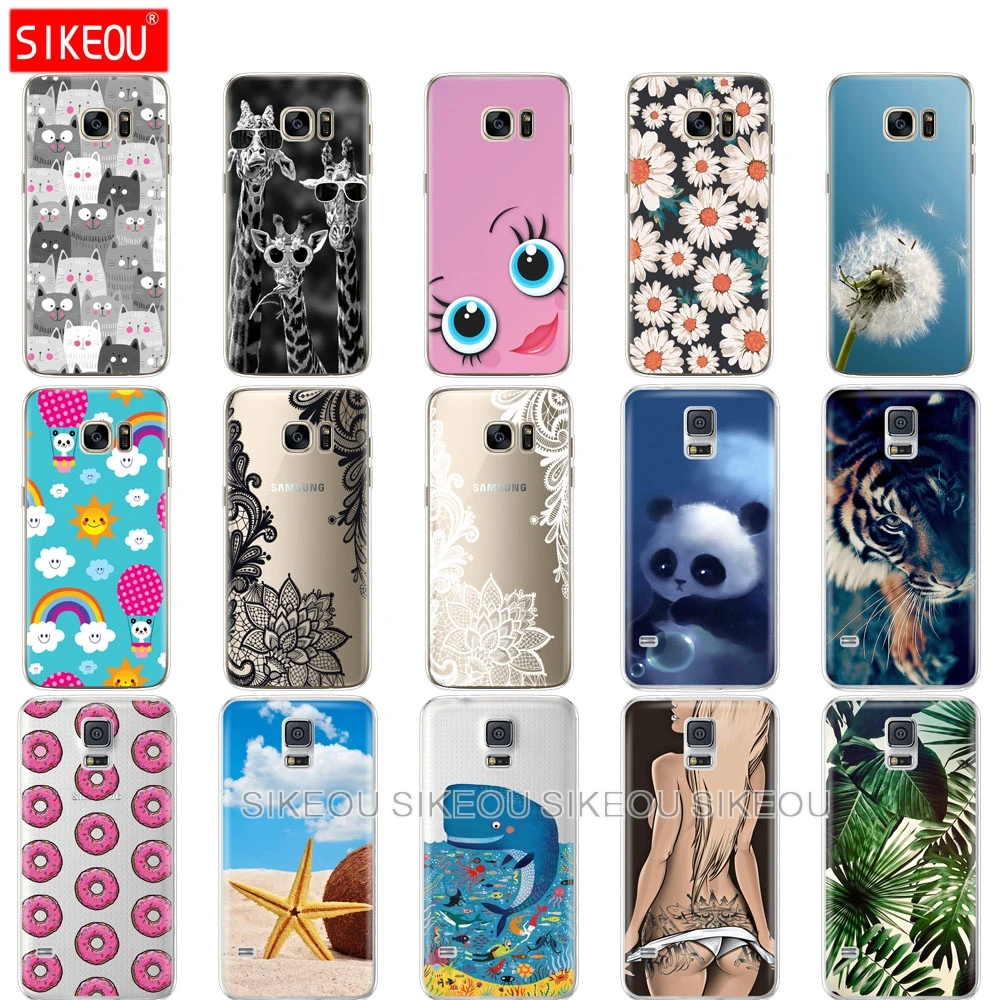 

For Samsung Galaxy S7 egde case Cover for Samsung Galaxy S5 S6 edge Cases Silicone Cover for Samsung S7 S6 G920F S5 i9600 Cover