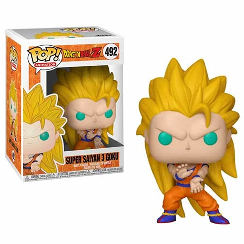 

Funko POP DRAGON BALL Z SUPER SAIYAN 3 GOKU Vinyl Action Figure Dolls Collection Figures Model Doll Baby Toys For Birthday Gifts