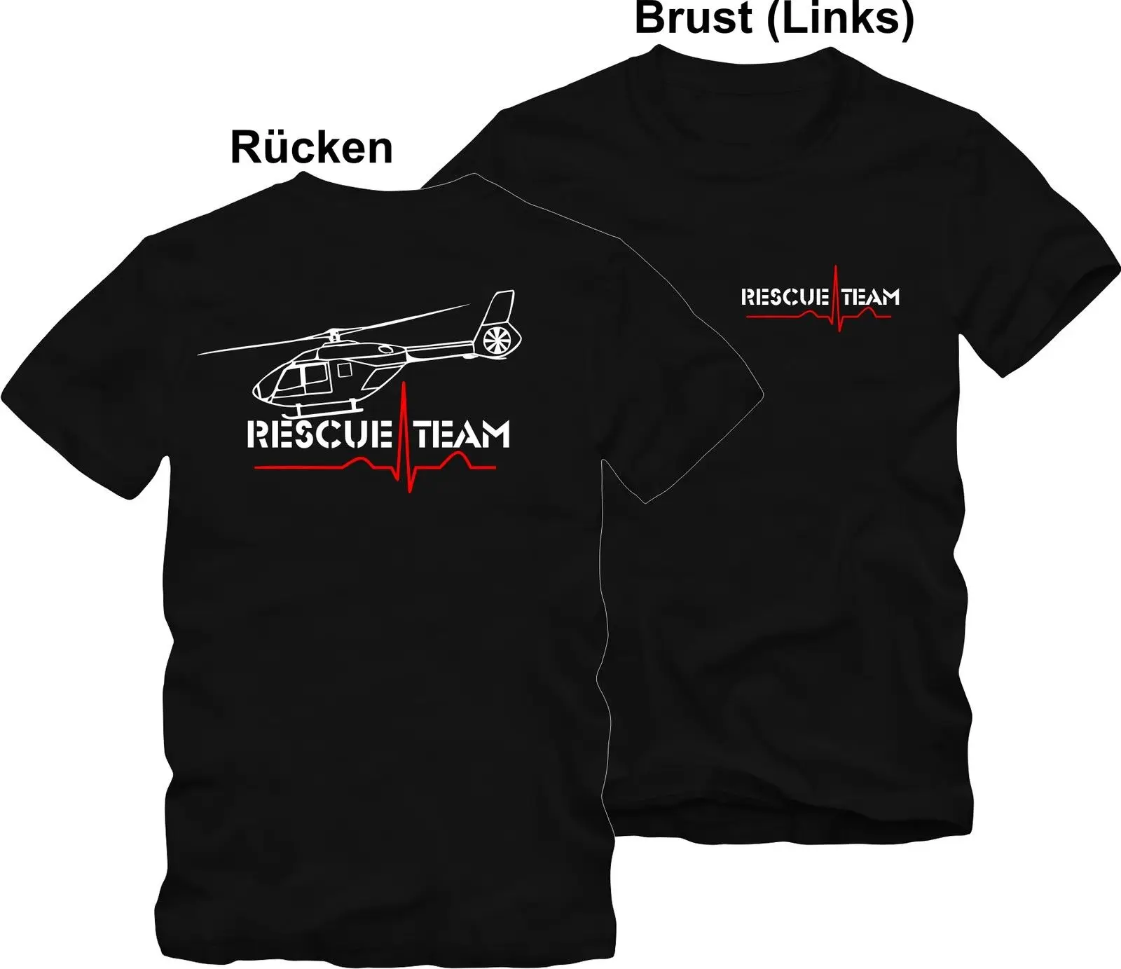Summer Fashion Men T-shirt T-Shirt Air Rescue Ambulance Service Rescue Plane Eurocopter EC 135