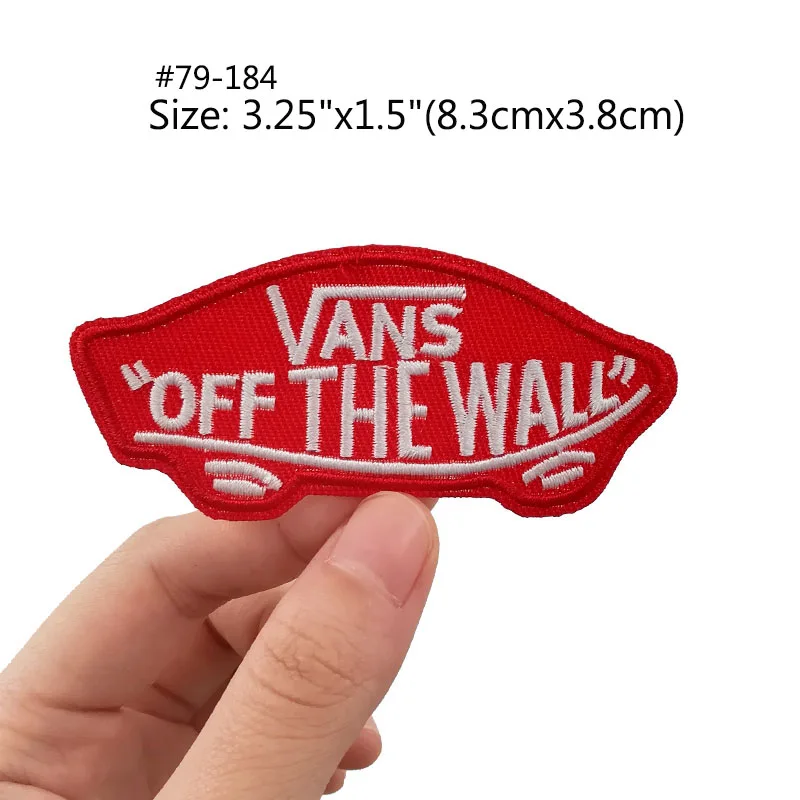 VANS Off The Wall патчи Go hiking путешествия сувенир значок горный море Луна татуировка с изображением звёзд MC Байкер Жилет Мотоцикл грудь передачи - Цвет: Антикварная бронза