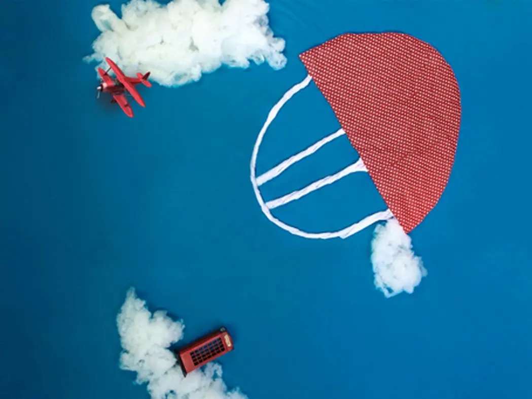 

5x7ft Blue Sky Cloud Helicopter for Children Photography Backdrops Photo Props Studio Background