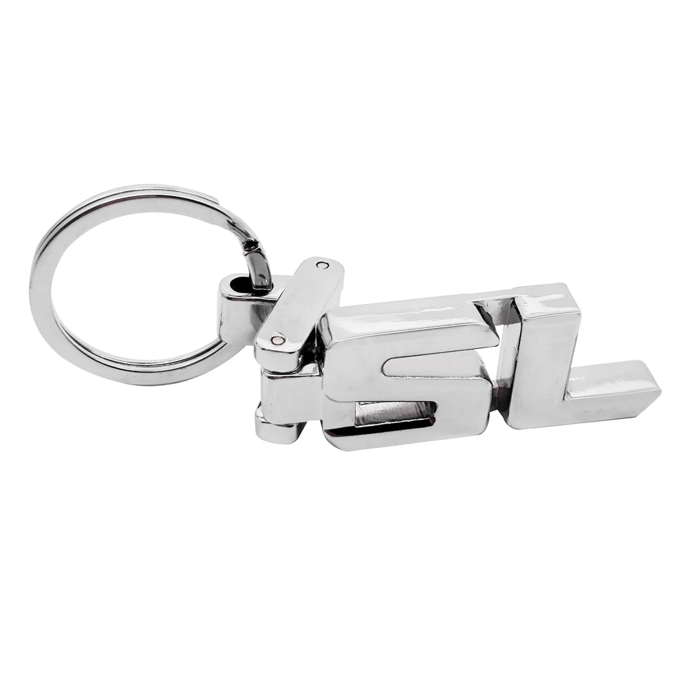 Car Keychain Metal Key Ring Key Chain Ring Fashion 3D SL Car Logo