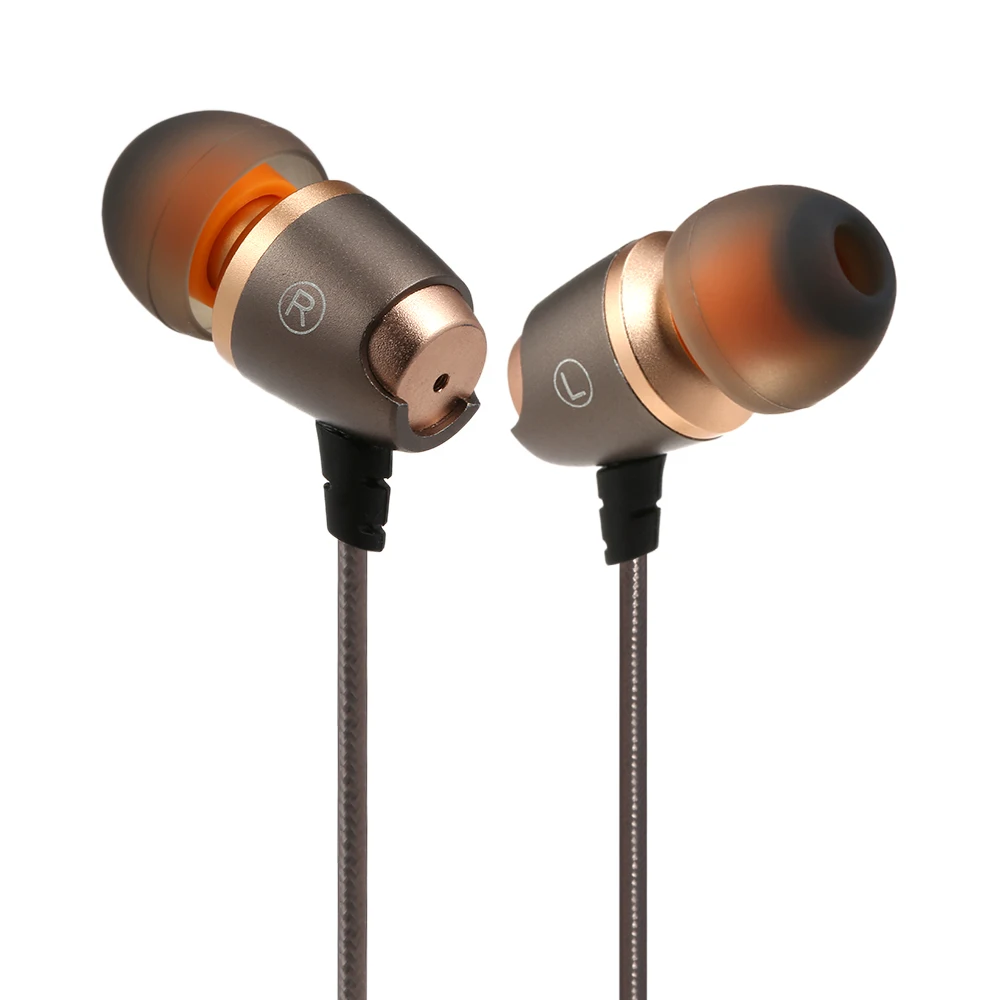 3.5mm In Ear Wired Earphones with mic Music Metal Headset