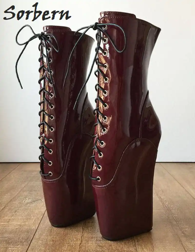 wide calf wedge heel boots