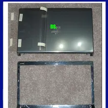 Wellendorff Новая/оригинальная Серая задняя крышка для ЖК-дисплея, передняя рамка для Dell Studio 1555 1557 1558, задняя крышка с петлей и рамкой