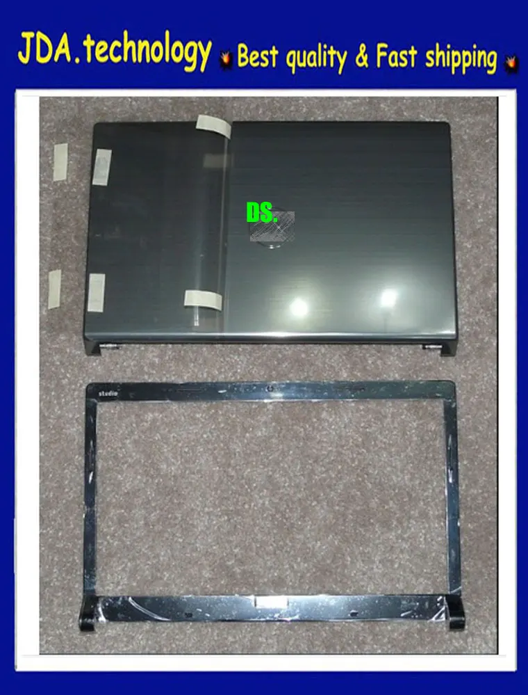 

Wellendorff New/orig Gray Lcd back cover front bezel for Dell Studio 1555 1557 1558 Back cover w/Hinge & bezel cover