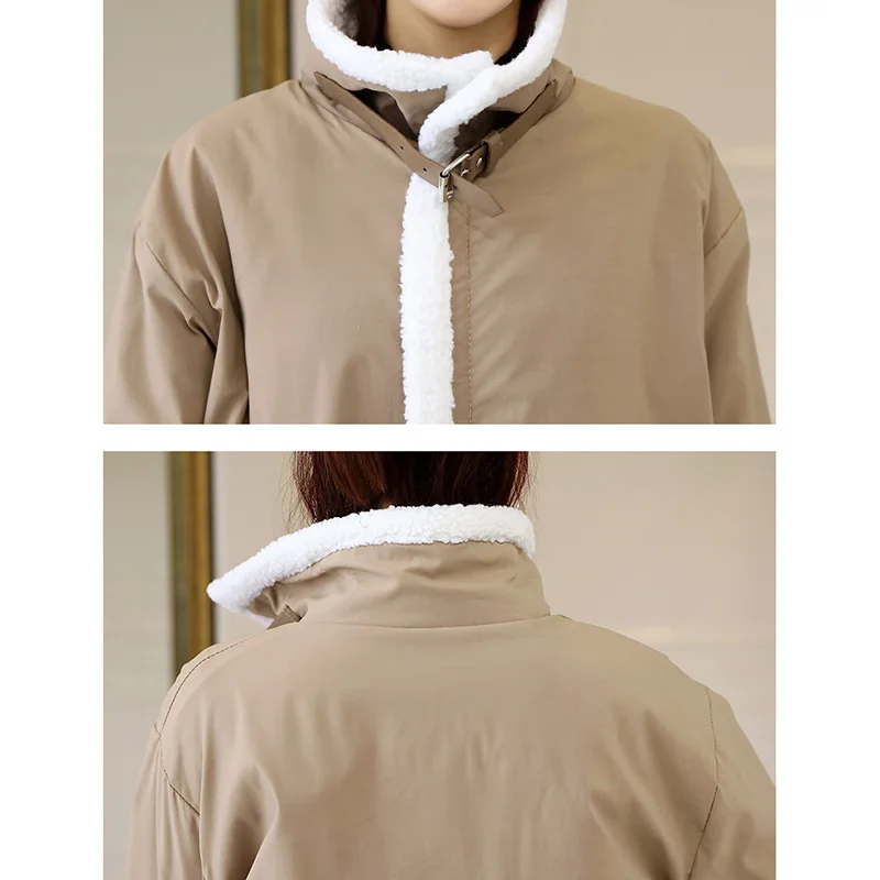 Femmes 2018 khaki De Longue Avec Marque Manteaux Rembourré B27g292d Veste Mode Automne Black Coton Parka qrSWw6txr