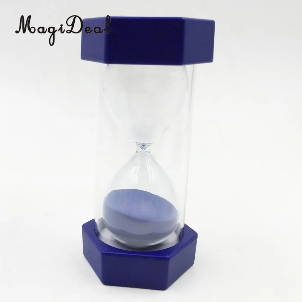 MagiDeal Clear Sand Hour Glass Sand 1/2/3/5/15 Minutes Timer Hourglass Multi Use foe Kitchen Cooking Brush Teeth Kids Toy