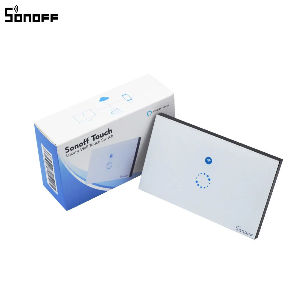 Eu Us Standard Itead Sonoff Touch Wifi Switch Smart Diy Led Touch Timer Light Switch Glass Panel