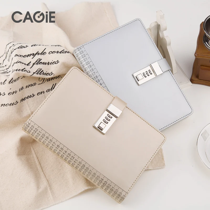 

Leather Journal Cagie Lock Notebook Vintager Leather Filofax A5 Planner Travelers Diary Sketchbook Office School Notes Diary