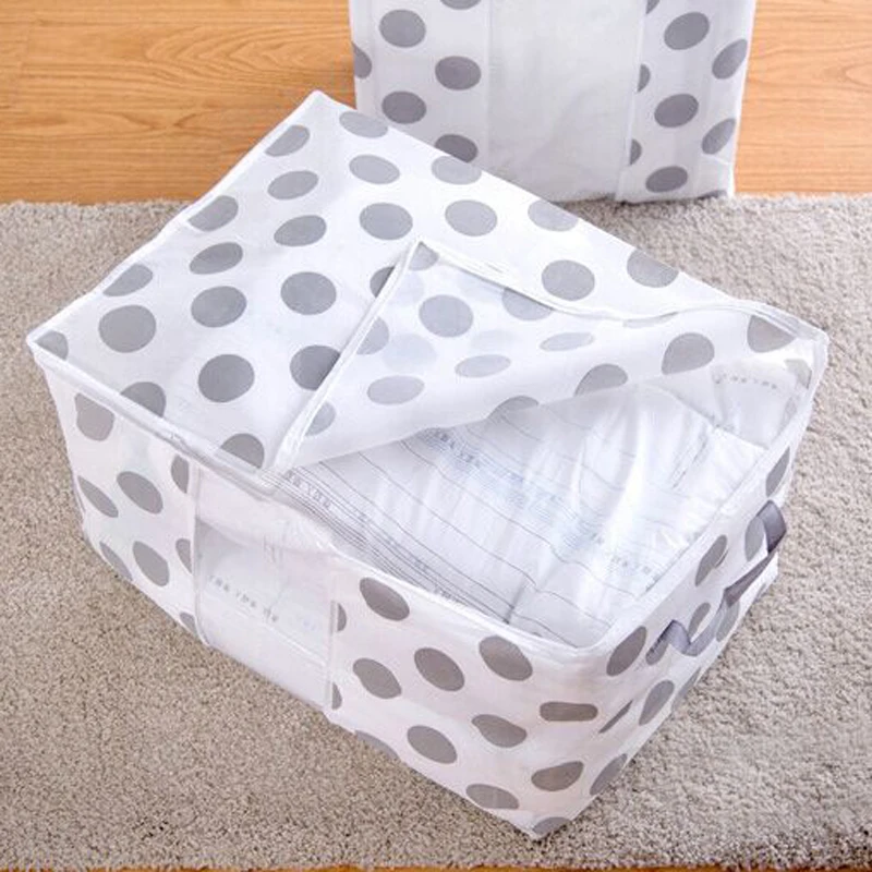 Organizer Foldable Storage Bag Clothes Blanket Quilt Closet Sweater Box Package Storage bag Estojo escolar