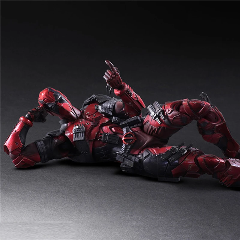 26cm Deadpool Figure Wolverine X-MEN Play Arts Dead Pool PVC Action Figures Resin Collection Model Doll Toy Gifts (3)