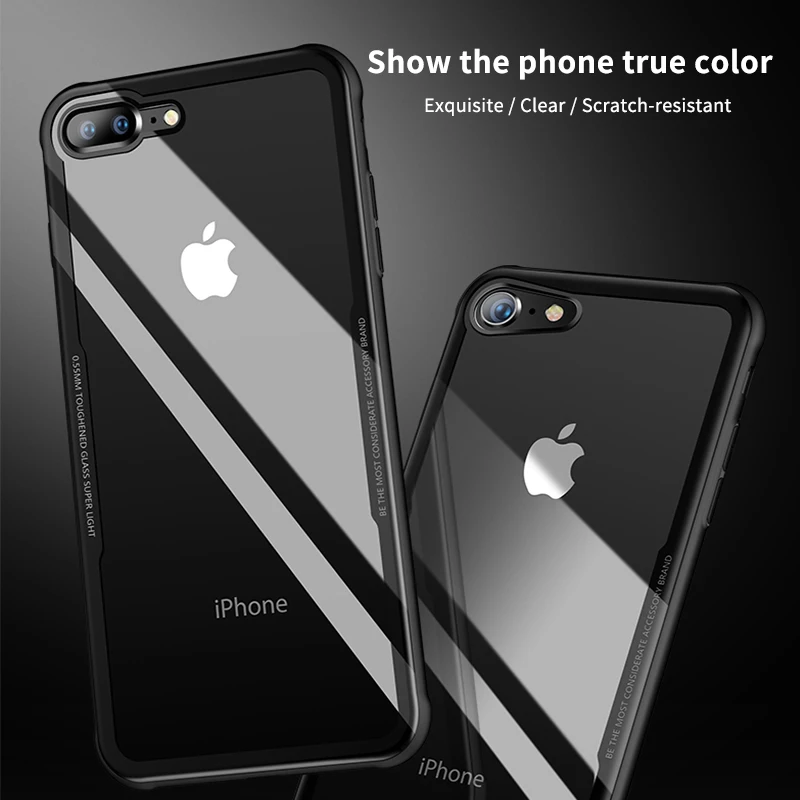 Стеклянный чехол для телефона Essager для iPhone XS Max XR X S R 10 8 7 Plus, роскошная прозрачная задняя крышка для iPhone Xsmax 8plus 7 plus, чехол