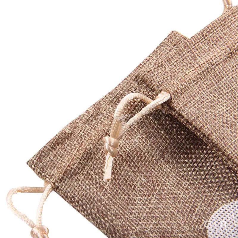 10x14,5 см белая хлопковая сумка-мешок Винтаж натуральная мешковина подарок мешки для конфет, Свадебный вечерние пользу мешок джут подарочные мешочки для ювелирных изделий
