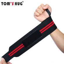 1 шт. Регулируемый бандаж запястья поддерживающий браслет бренд Tom's Hug профессиональные спортивные защитные браслеты перчатки wrist Protect красный