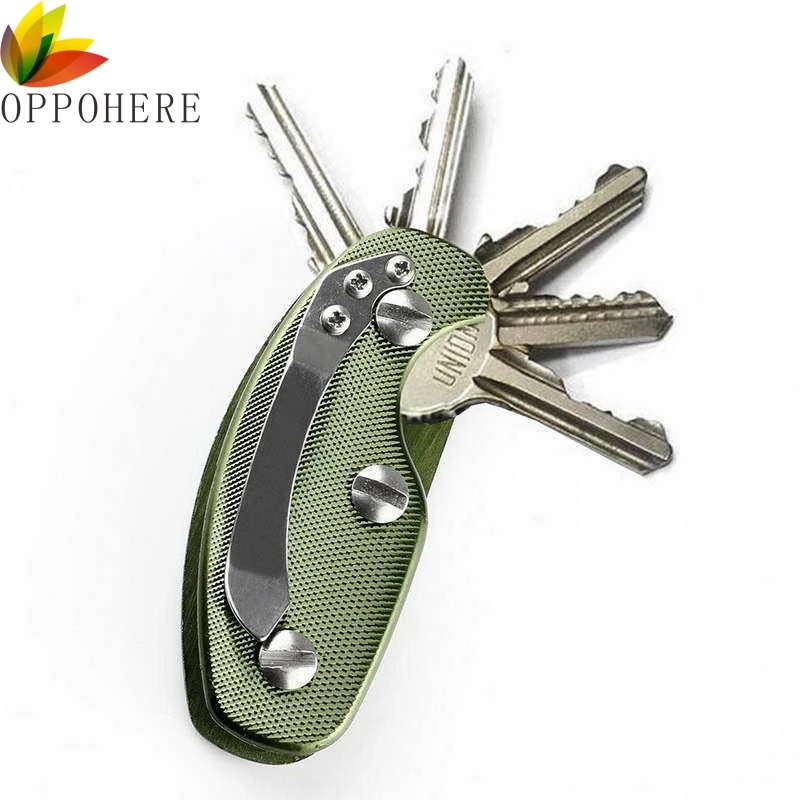 

EDC Convenient Key Holder Organizer Folder Clip Keyring Keychain Pocket Tool