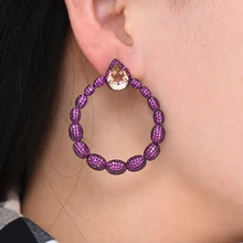 SisCathy Luxury Waterdrop Dangle Earrings For Women Wedding Cubic Zircon Crystal CZ Dubai Bridal Earring Fashion Jewelry 2019 SisCathy Luxury Waterdrop Dangle Earrings For Women Wedding Cubic Zircon Crystal CZ Dubai Bridal Earring Fashion Jewelry 2019