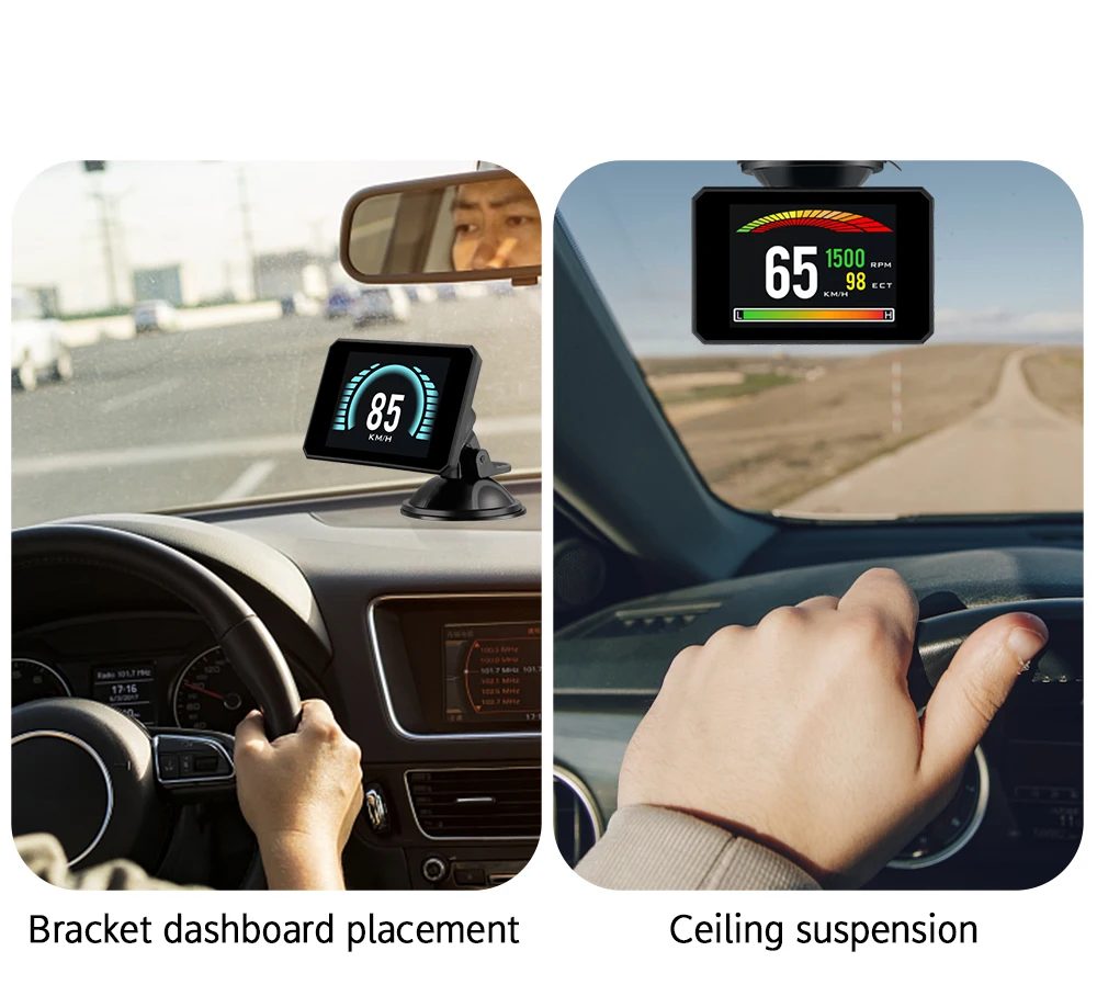 GEYIREN 2019 HUD Дисплей Измеритель Скорости Авто диагностический инструмент P16 OBD2