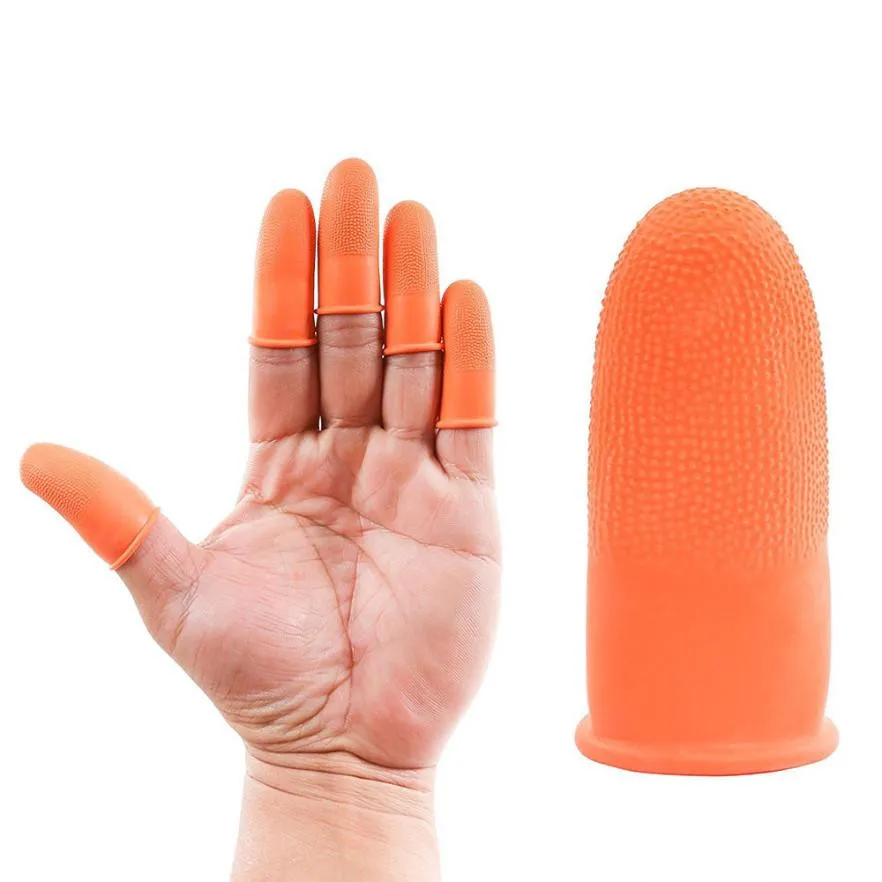 

100 pcs silicone scrubber gloves wash Slip Anti Static Latex Finger Cots Protector Eyebrow exfoliating gloves kitchen glove