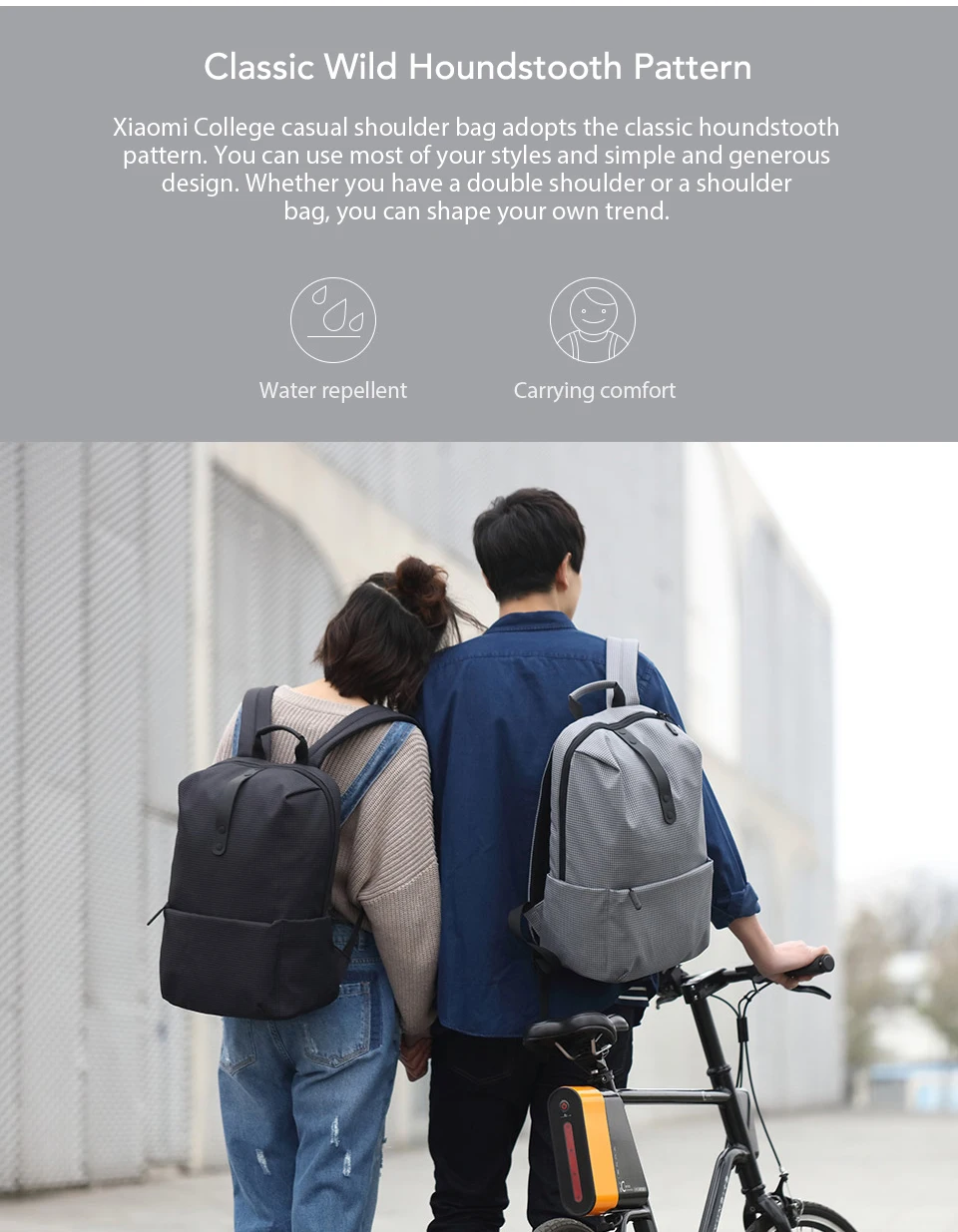 20L Xiaomi Casual Backpack Men Solid Polyester Girls Backpacks Travel Bag Universal Bags College Style 15.6 inch Laptop Bag (3)