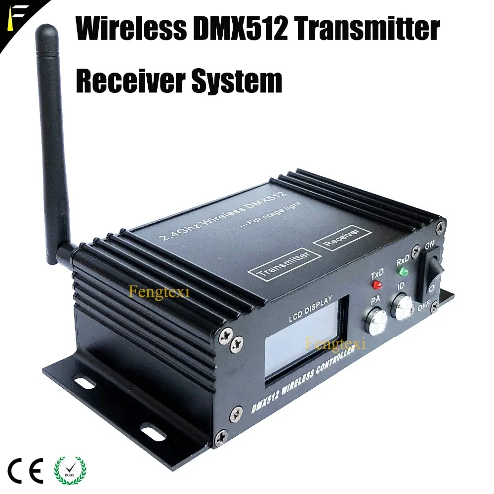 DMX Transceiver 2.4 GHz Wireless Transmitter Receiver System Display