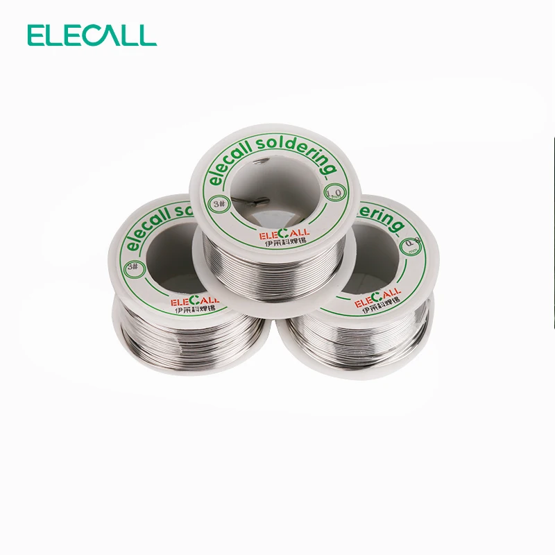 ELECALL 41SN чистая Оловянная 0 5 мм 75 г Оловянно свинцовая канифольная катушка с флюсом