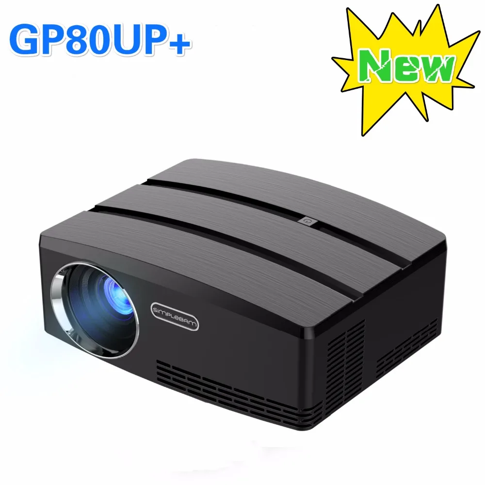 Новейший светодиодный мини проектор Simplebeam GP80UP Plus видеопроектор высокой яркости