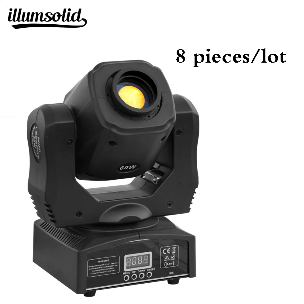 

6Pcs/lot led mini moving head 60w mini Specialized stage lighting equipment