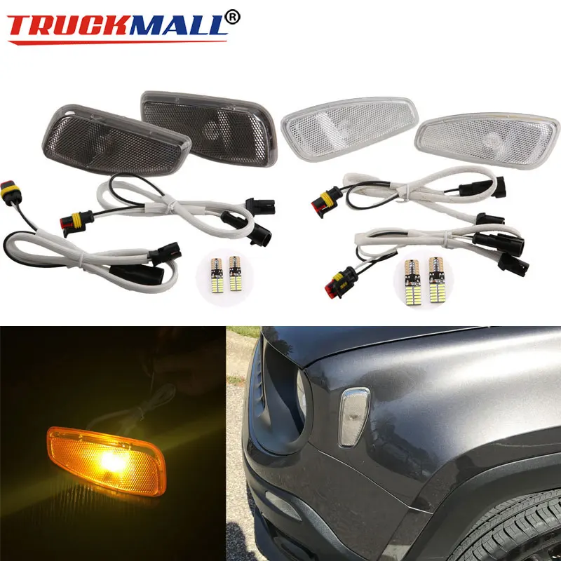 Led Side Reflection Warning Turn Signal Light Lamp Front Turn Side