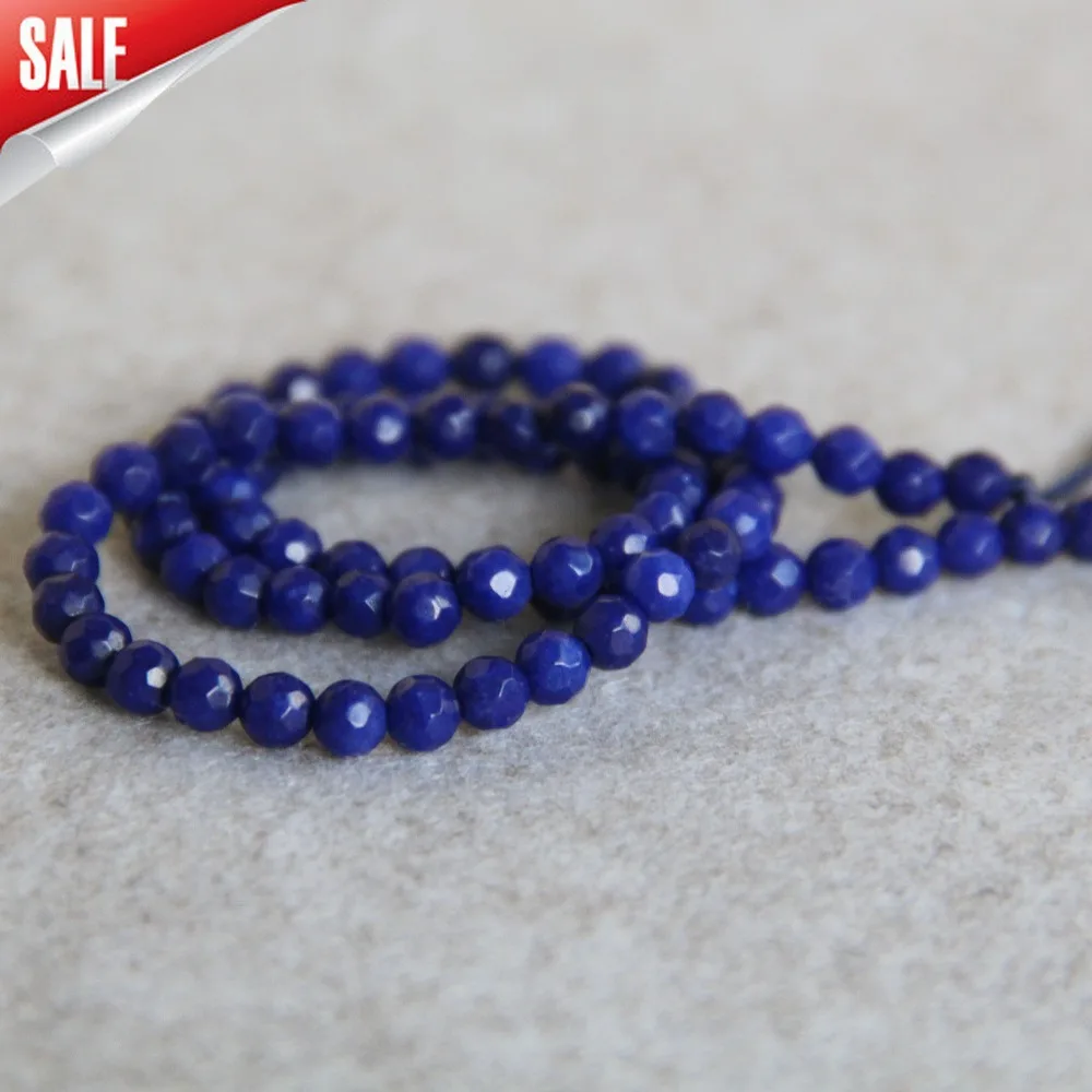 4mm Fashion Multicolor Cyan Lapis Lazuli Chalcedony Beads Stone Accessory Parts DIY 15inch Jewelry Making Design Wholesale | Украшения и