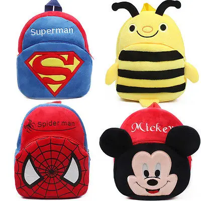 طفل أطفال الأطفال صبي فتاة الكرتون الحقائب المدرسية الكتف أكياس التخزين